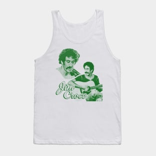 jim croce - green solid style Tank Top